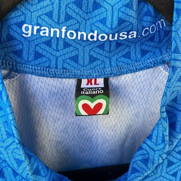 Women's Cuore Italiano Jersey Shirt Multicolor XL Visible Pocket 1/4 Zip 2011 - Picture 2 of 15